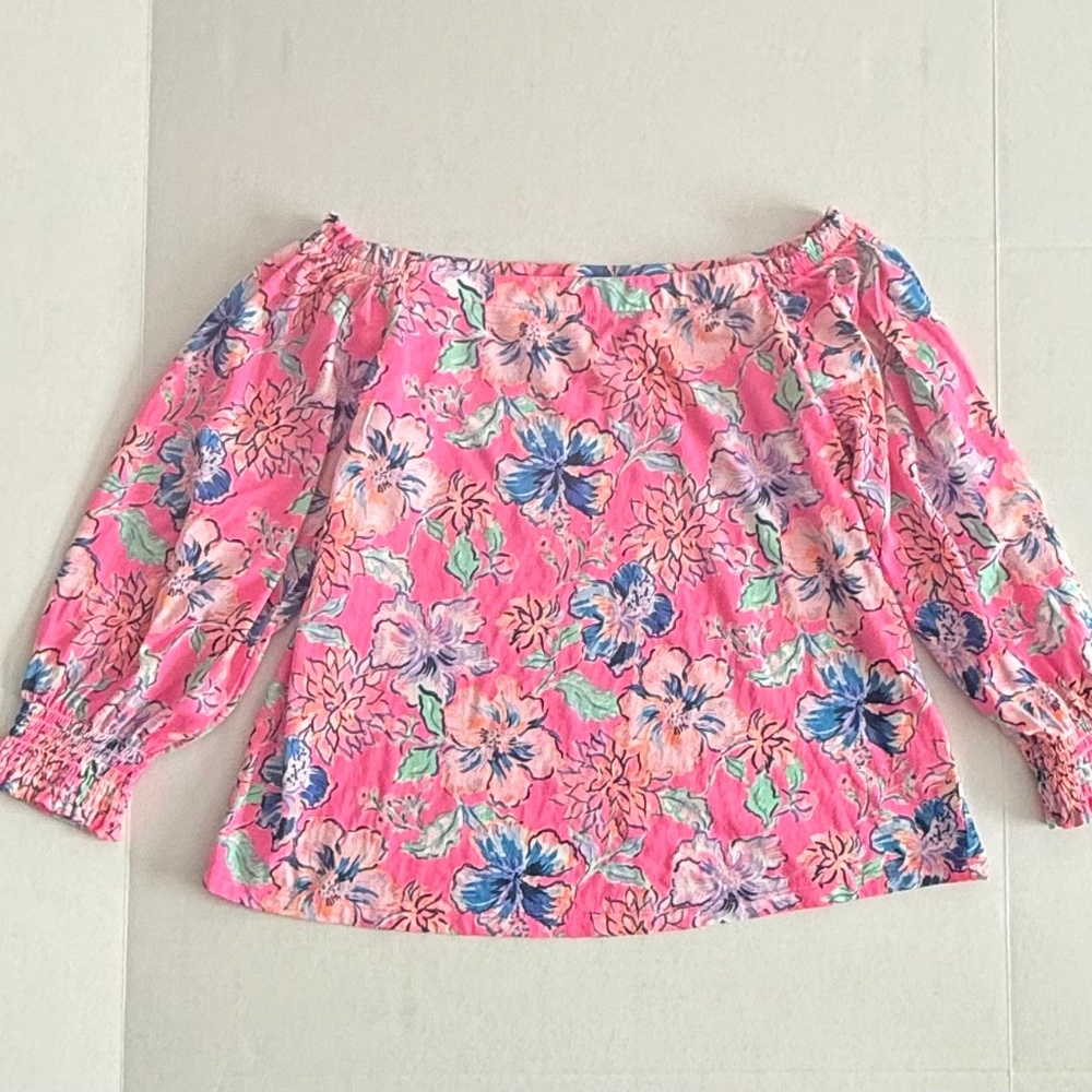 Lilly Pulitzer Lessa Off the Shoulder Top